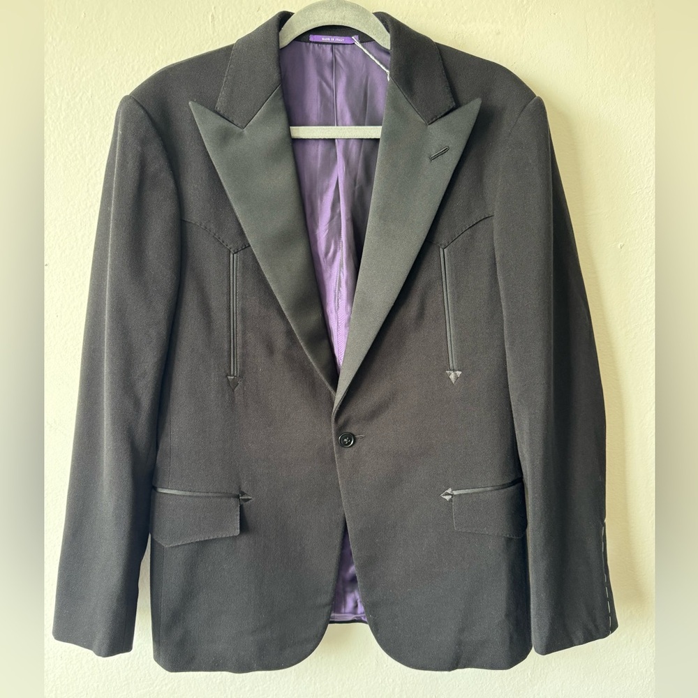 Purple Label Ralph Lauren Black 38R Sport Coat